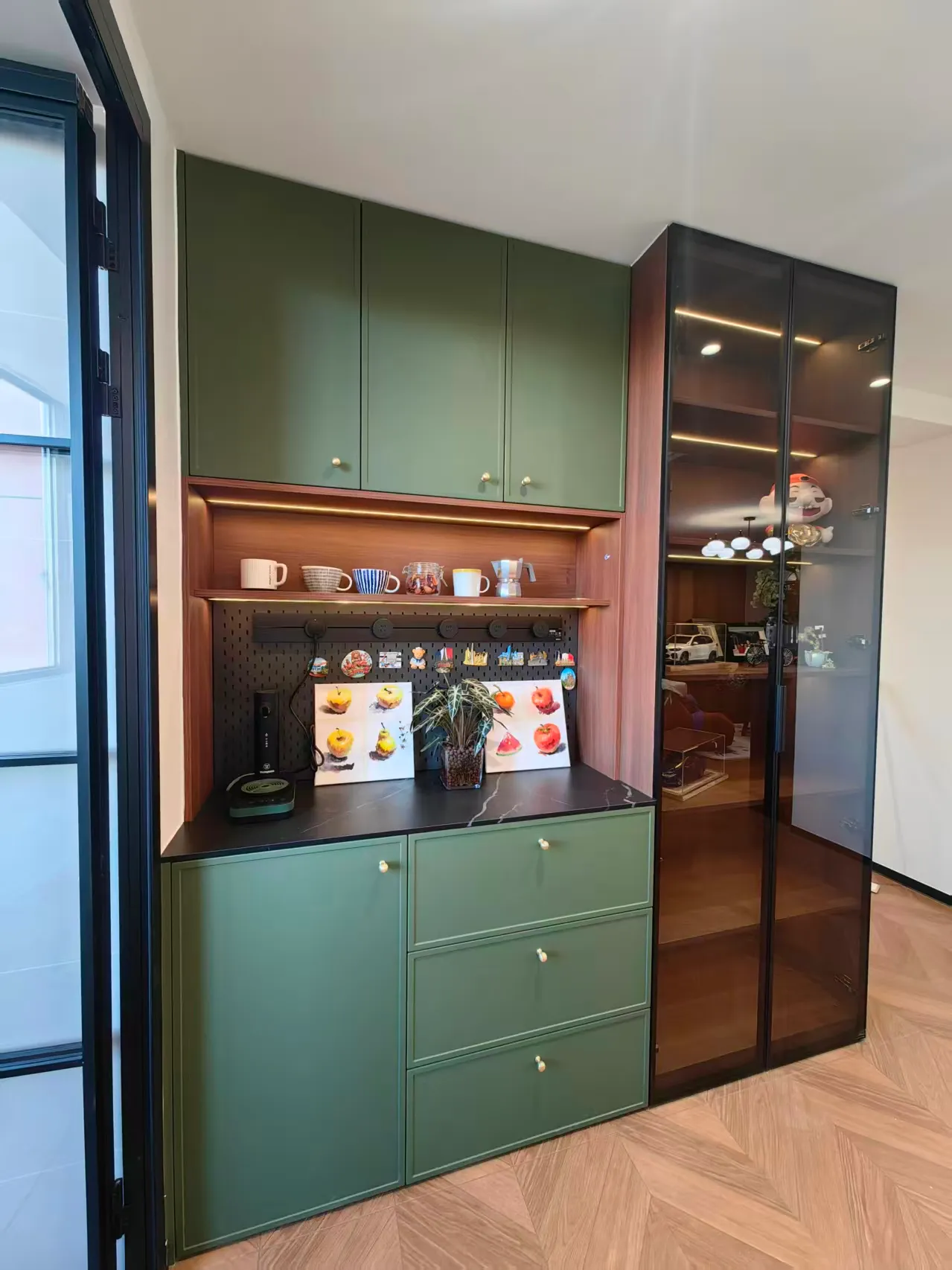 北京昌平·建明里绿色系全屋定制实景照片 3